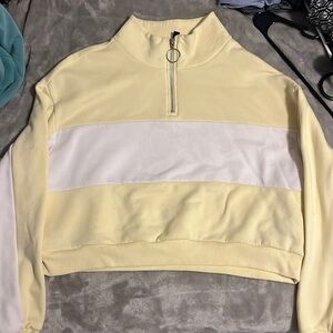 Divided (H&M) Cropped Quarter Zip